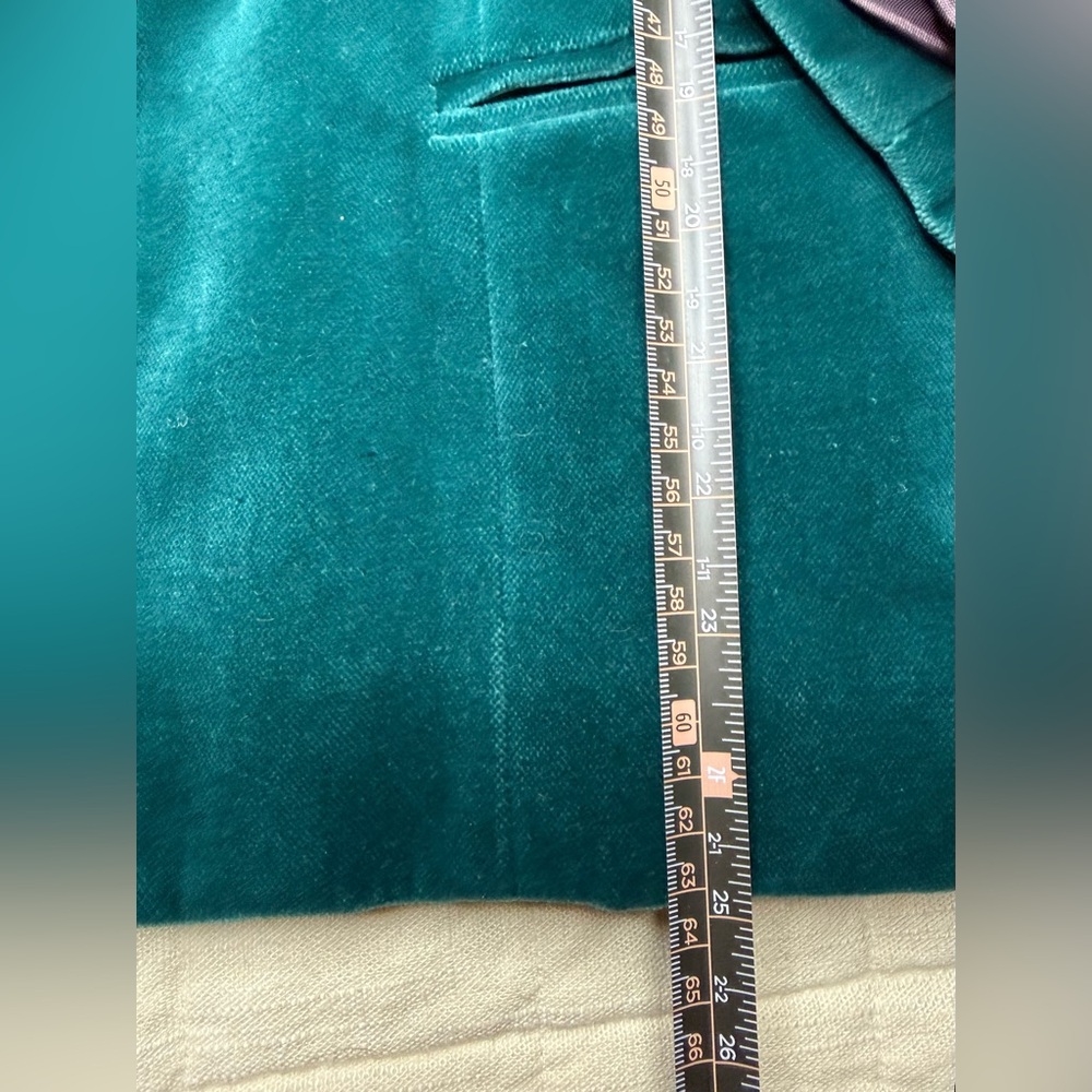 Jo Hardin vintage women’s teal velvet blazer size 10 - Picture 12 of 14